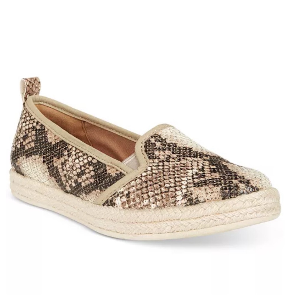 Clarks Azella Theoni snakeskin slip ons